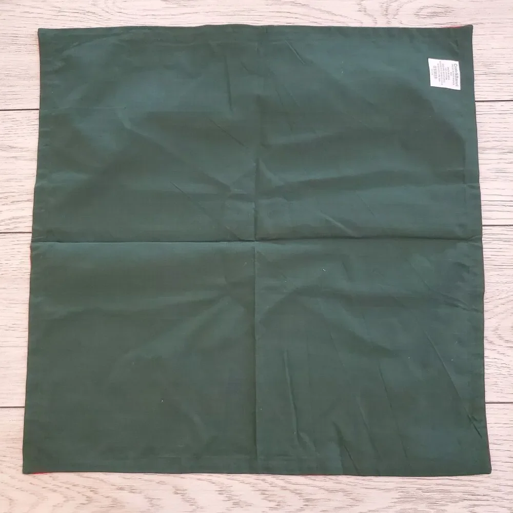 Crate & Barrel Snowy Woods Cotton Cloth Napkins Set of 5 20